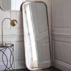 Malcolm Rectangular Leaner Mirror In Distressed Champagne Frame - UK