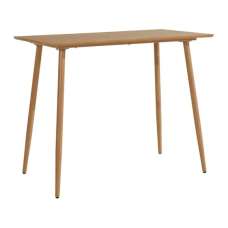 Malibu Wooden Bar Table Rectangular In Oak - UK