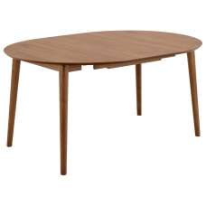 Malibu Wooden Extending Dining Table In Matt Walnut - UK
