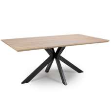 Malone Large Wooden Rectangular Dining Table In Oak - UK