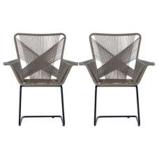 Hunor Kubu Rattan Effect Chair In Pair      - UK