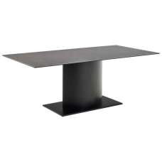 Manchester Ceramic Dining Table With Steel Base - Black Fairbanks - UK