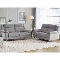 Mankato Fabric 3+2 Seater Sofa Set In Ash - UK