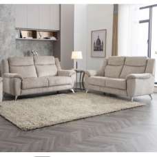 Mankato Fabric 3+2 Seater Sofa Set In Fossil - UK