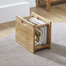 Maricopa Wooden Magazine Rack In Oak - UK