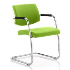 Marisa Office Chair In Green With Cantilever Frame - UK