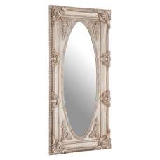 Marseilles Wall Bedroom Mirror In Champagne Oval Frame - UK