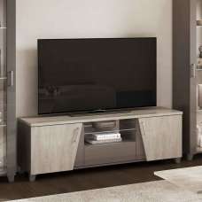 Marvix High Gloss TV Stand in Grey - UK
