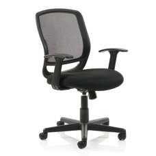 Mave Task Black Back Office Chair With Black Seat - UK