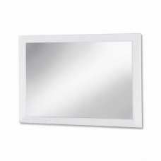 Mayon Bedroom Mirror In White High Gloss Wooden Frame - UK