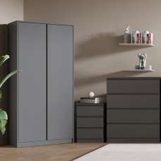 Mcgowen Wooden Bedroom Furniture Set In Grey - UK