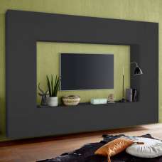 Mcrae Wooden Square Entertainment Unit With 4 Doors In Anthracite - UK