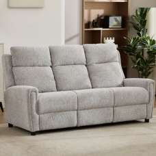 Medinah Fabric 3 Seater Sofa - Ash - UK