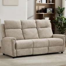 Medinah Fabric 3 Seater Sofa - Beige - UK