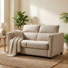 Medinah Fabric Sofa Bed in Beige - UK