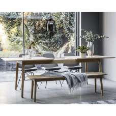 Manistee Wooden Extending Dining Table In Oak - UK