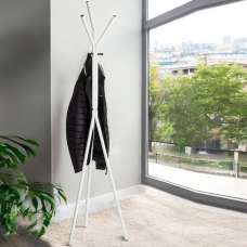 Menasha Metal Coat Stand In Black And White - UK