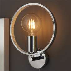 Merola Bathroom Wall Light In Chrome - UK