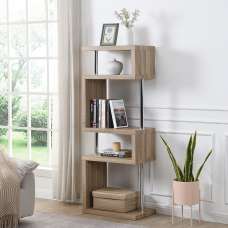 Miami Wooden Shelving Unit In Sanremo Oak - UK