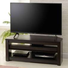 Midvale 1000mm Wooden TV Stand With 2 Shelves In Black - UK