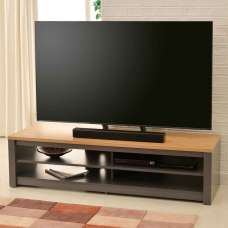 Midvale 1600mm Wooden TV Stand With 2 Shelves in Grey - UK