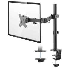 Midvale 32'' Single Arm Metal Desk Mount Monitor Stand - Black - UK
