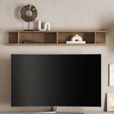 Milan Wooden Horizontal Wall Shelf In Mercure Oak - UK