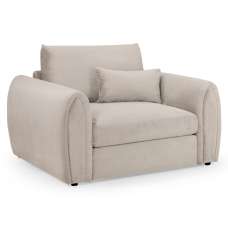 Millburn Plush Velvet 1 Seater Sofa In Mocha - UK