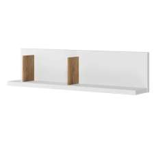 Minot Kids Wooden Wall Shelf In Natural Hickory Oak - UK
