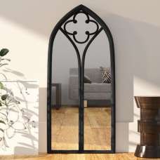 Moena Decorative Cheval Mirror In Black - UK