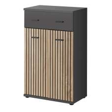Moena Wooden Hallway Storage Cabinet 2 Doors In Anthracite - UK