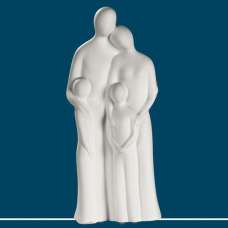 Moline Ceramics Family Harmony Sculpture In White - UK