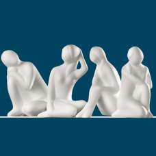 Madrid Ceramics Beauties Sculpture In White - UK