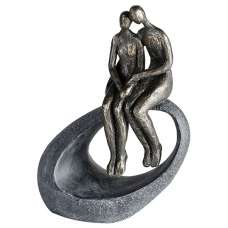 Moment Poly Design Sculpture In Antique Bronze And Grey - UK