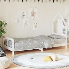 Moraira 80x200cm Wooden Children Bed In White - UK