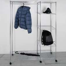 Morrilton Metal Coat Stand In Chrome - UK