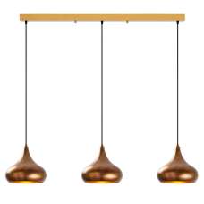 Muba 3 Light Metal Ceiling Pendant Light in Vintage - UK