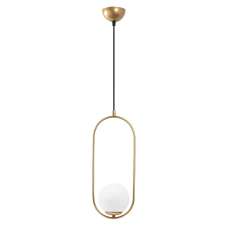 Mudoni Soft-Edge Metal Ceiling Pendant Light in Gold and White - UK