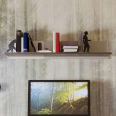 Muncie Wooden Wall Shelf In White And Grey - UK