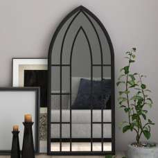 Murcia Decorative Cheval Mirror Large In Black - UK