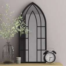 Murcia Decorative Cheval Mirror Small In Black - UK