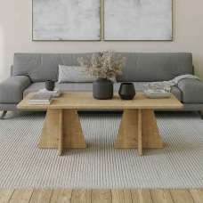 Mushroom Wooden Coffee Table in Sapphire Oak - UK