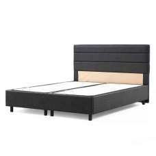 Mylor Fabric Ottoman Storage Small Double bed in Anthracite - UK