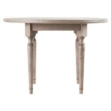 Mestiza Round Wooden Dining Table In Natural - UK