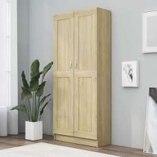 Nancia Wooden Wardrobe With 2 Doors In Sonoma Oak - UK
