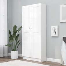 Nancia Wooden Wardrobe With 2 Doors In White - UK