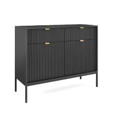 Napa Wooden Sideboard With 2 Doors 2 Drawers In Matt Grey - UK