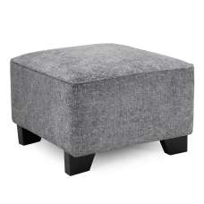 Nepean Fabric Foot Stool In Slate - UK
