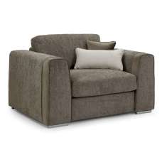 Newnan Fabric 1 Seater Sofa In Mocha - UK