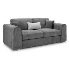 Newnan Fabric 3 Seater Sofa In Grey - UK